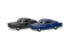 Herpa 066921 - N - NSU Sportprinz - blau/schwarz (2 Stück)